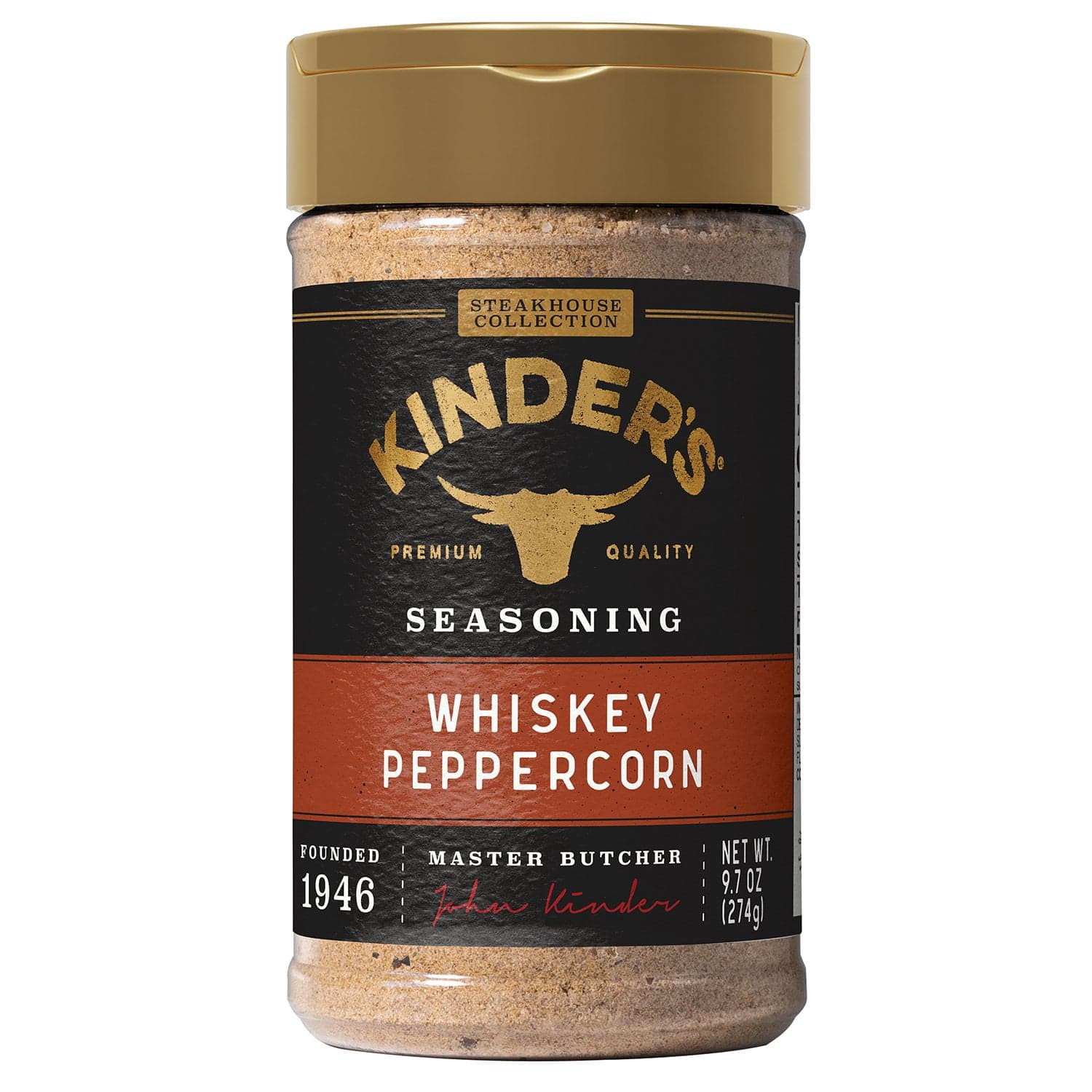 Kinder's Whiskey Peppercorn Seasoning, 9.7oz