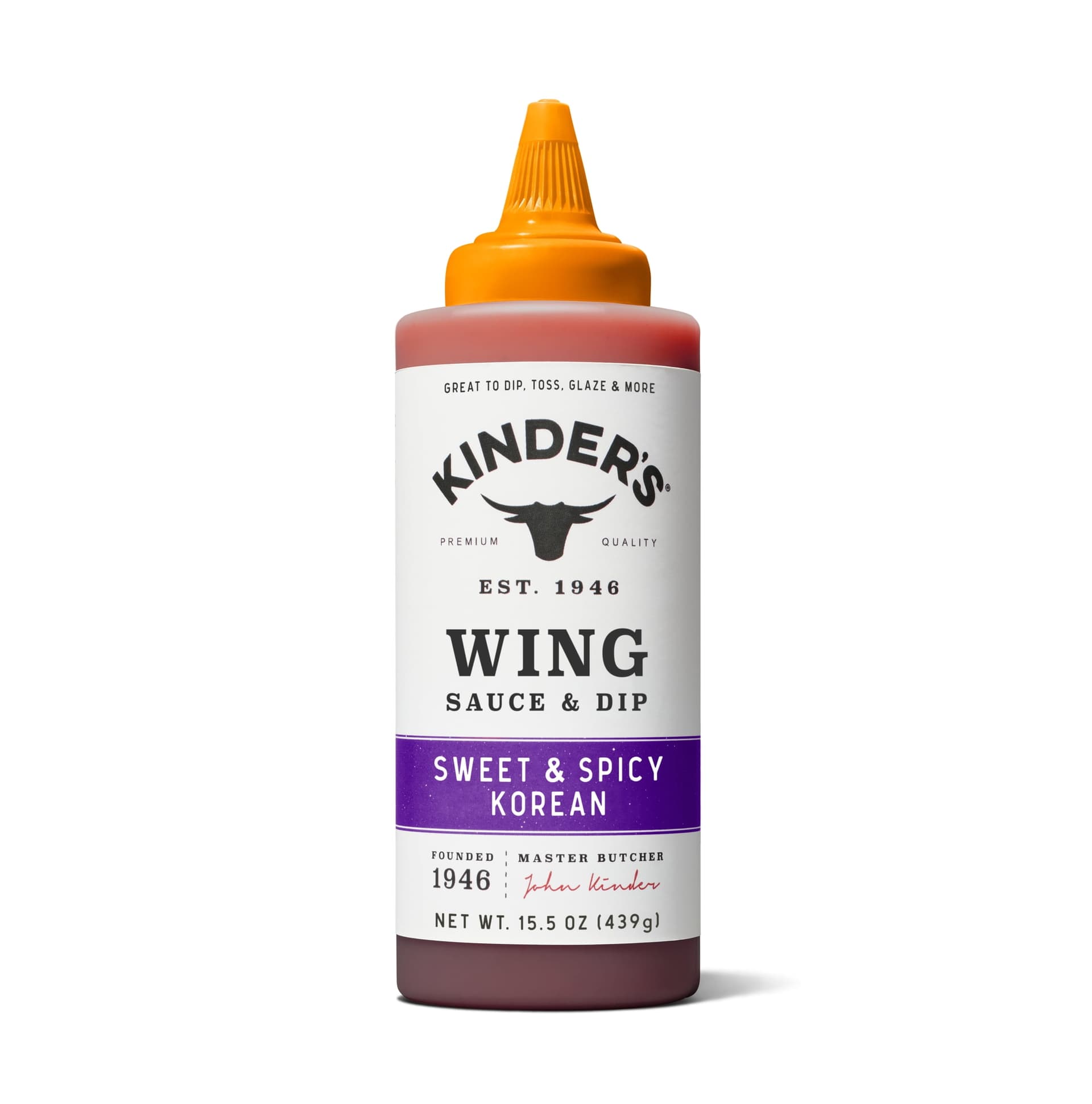 Kinder's Sweet & Spicy Korean Wing Sauce & Dip, 15.5oz
